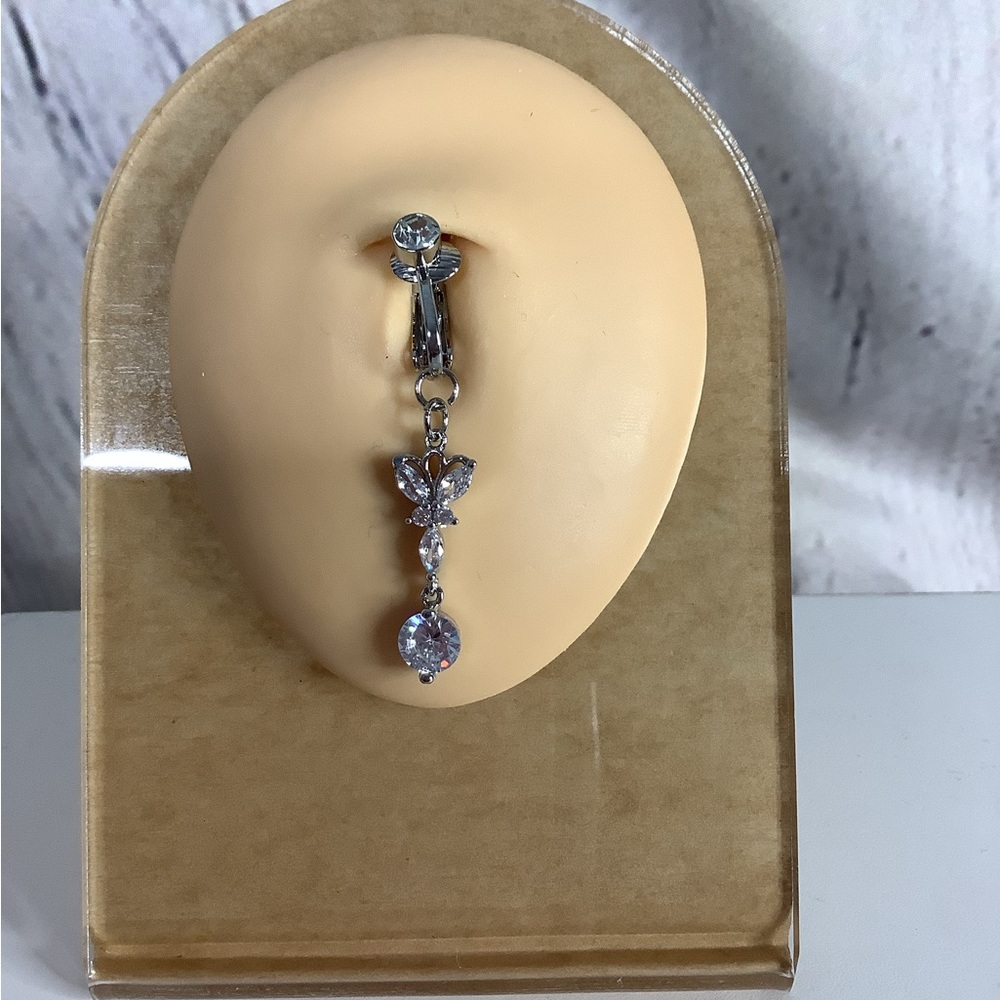 Clip-On Belly Button Ring - Picture 2 of 4